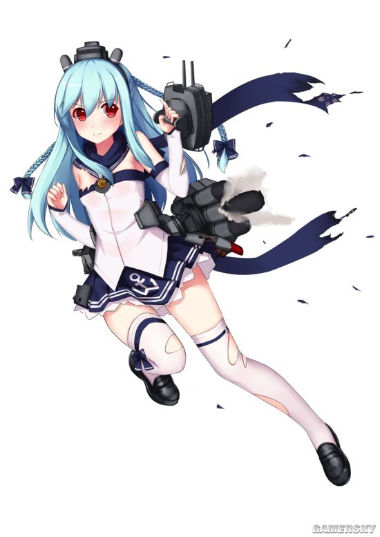 战舰少女r深雪改完整立绘 深雪改大破立绘