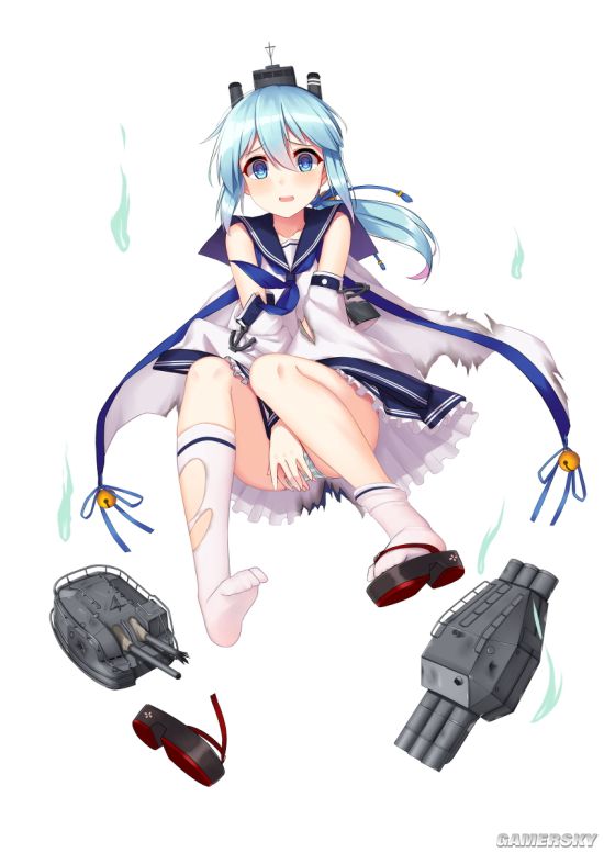 战舰少女r深雪改完整立绘 深雪改大破立绘
