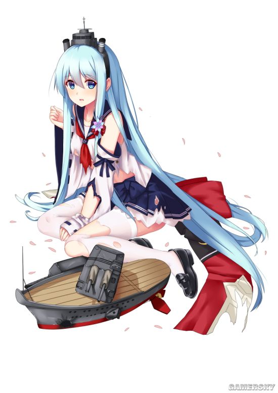 战舰少女r深雪改完整立绘 深雪改大破立绘